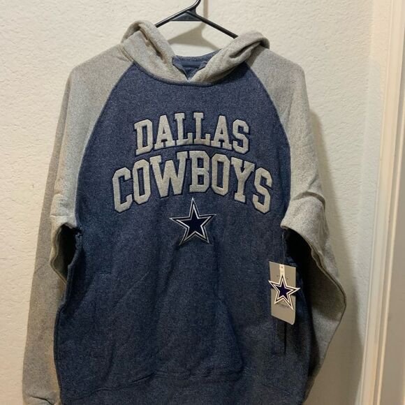 NFL Dallas Cowboys Sweatshirt Men Size Small Zylan Pullover Hooded Embroidered - Picture 3 of 4